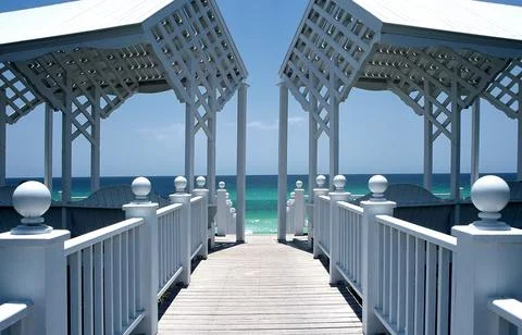 Beach Pavilion Stock Photos