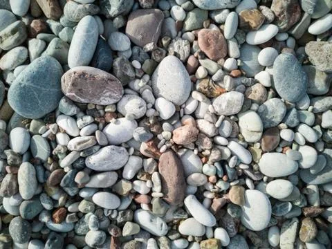 Beach pebbel background Stock Photos