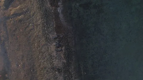 Beach with pebble stone 動画素材 65186232