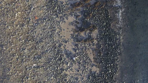 Beach with pebble stones 動画素材 65185759