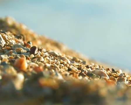 Beach with pebbles. Close-up. #60 Stock Footage