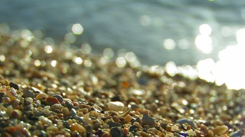 Beach with pebbles. Stock Footage 1007107