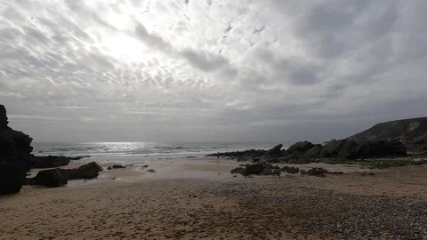 Beach with Pebbles Stock Footage 162257446