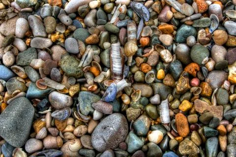Beach pebbles Stock Photos