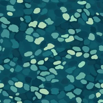 Beach pebbles seamless vector pattern backgrount texture Illustrazione stock