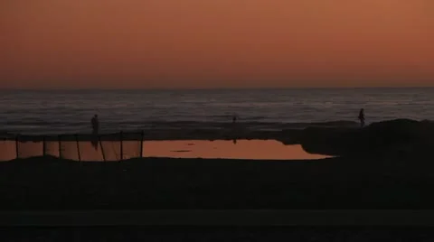 Beach Pedestrians 動画素材 22386397