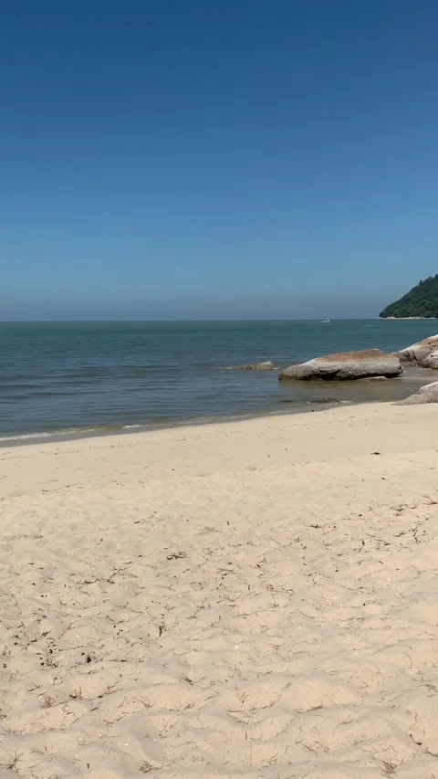 Beach in Penang Island 库存影片 343557403