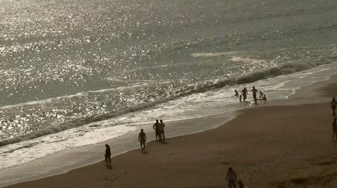 Beach people in summer Stock Footage 360249