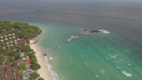 Beach in Phi Phi blue water Stock Footage 260397030
