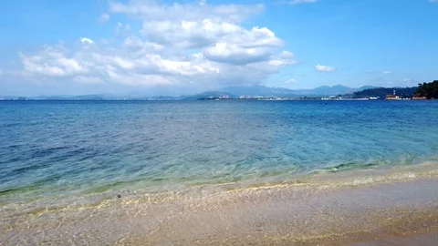 Beach in the Philippines at Subic Bay Stock Footage