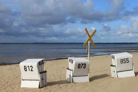 On the beach 库存照片