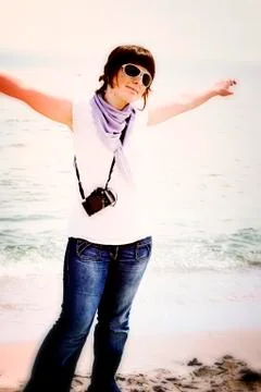 On the beach Stock Photos