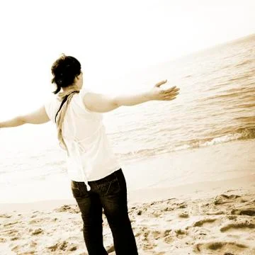 On the beach Stock Photos