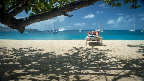 On the beach Foto stock
