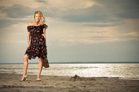 On the beach. Stock Photos