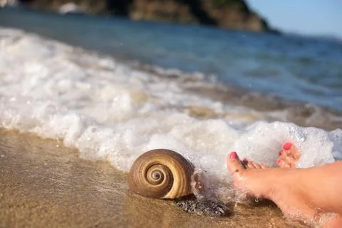 On the beach Stock Photos