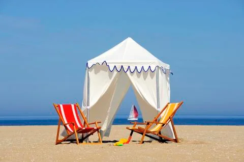 At the beach Foto stock