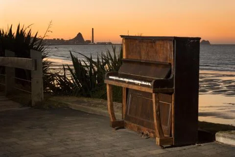 Beach Piano Stock Photos