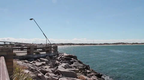 Beach pier Video stock 36009079