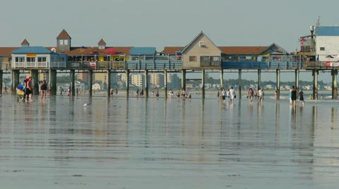 Beach Pier Stock Footage 39884831