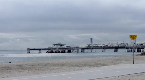 Beach Pier Stock Footage 45335455