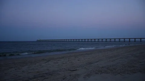 Beach Pier Stock Footage 71247304