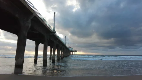 Beach Pier Stock Footage 162933180