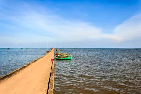 Beach pier Stock Photos