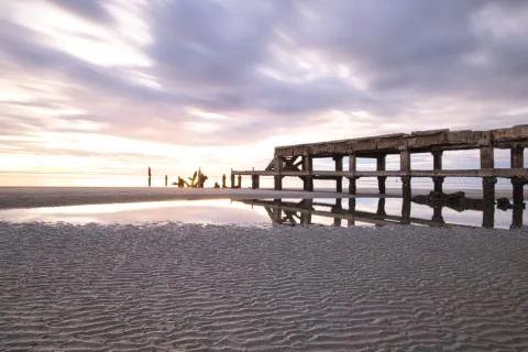 Beach + Pier Stock Photos