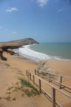 Beach at the Pilon de Azucar, close to Cabo de la Vela, La Guajira, Colombia Foto stock
