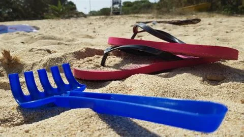 Beach play set Stock Photos