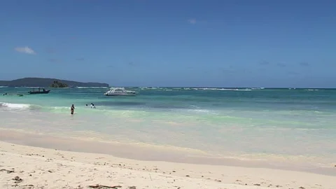 Beach Playa Grande, Samaná Stock Footage 168717993