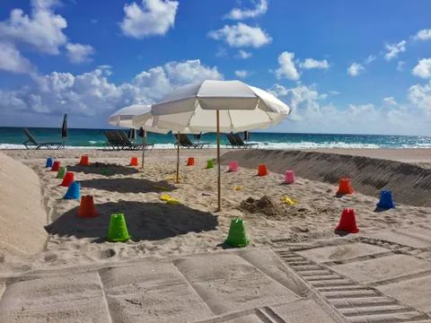 Beach Playground Area Stock Photos