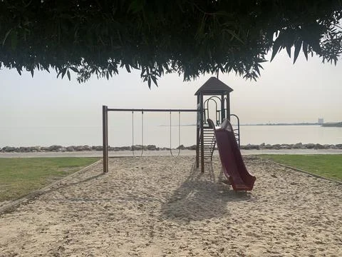 Beach Playground Foto stock
