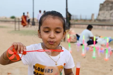 Beach Playtime Stock Photos