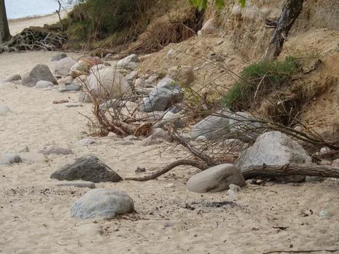 At the beach in poland Stock Photos