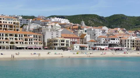 Beach in Portugal 스톡 동영상 41805627