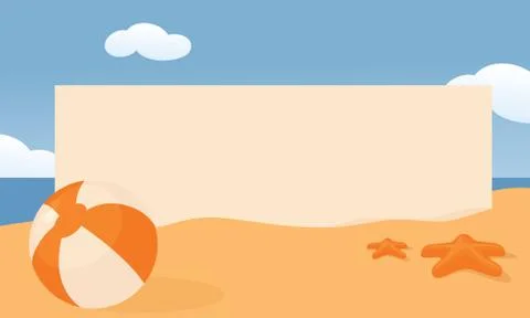 Beach poster Stock Illustration