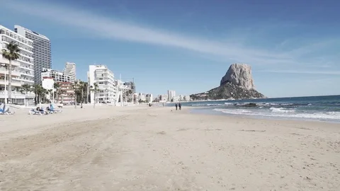 Beach pov walk Stock Footage 89651207