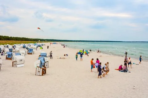 Beach in prerow Foto stock