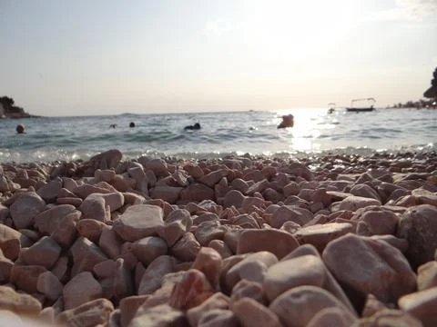Beach of Primošten Stock Photos