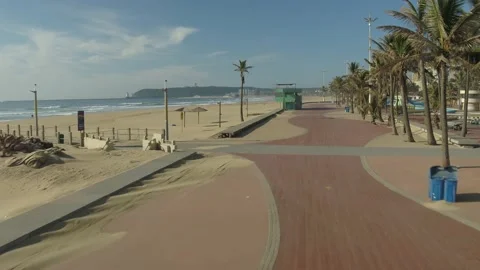 Beach Promenade Stock Footage 131806824