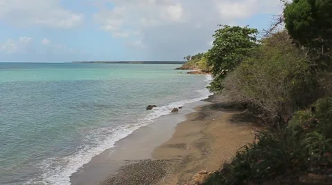 Beach in puerto rico Stock Footage 64640283