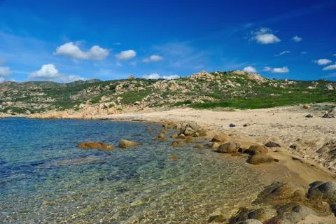 Beach of Punta Calarza Stock Photos