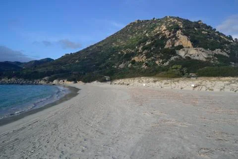 Beach of Punta Molentis Stock-Fotos