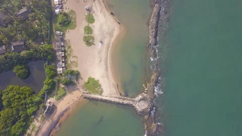 Beach with a reef Stock-Fotos