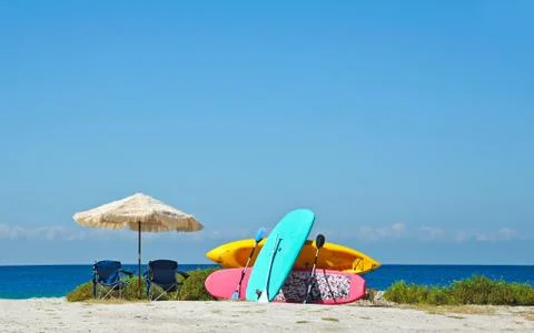 Beach Rentals Stock Photos