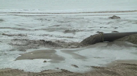 Beach Replenishment, May 2014 Video stock 38241779