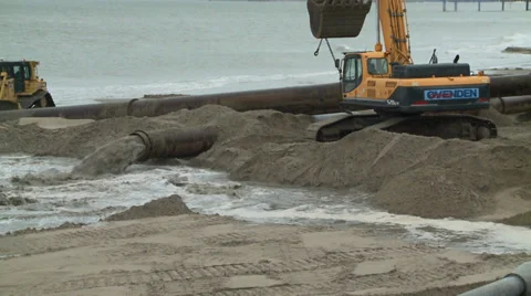 Beach Replenishment, May 2014 Video stock 38247164