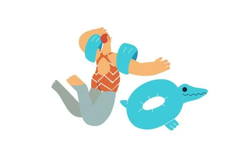 Beach resort activities, modern flat vector illustration Stock Illustration